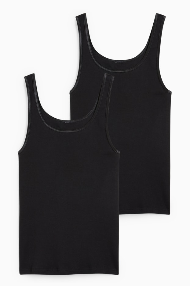 Donna - Confezione da 2 - top - nero