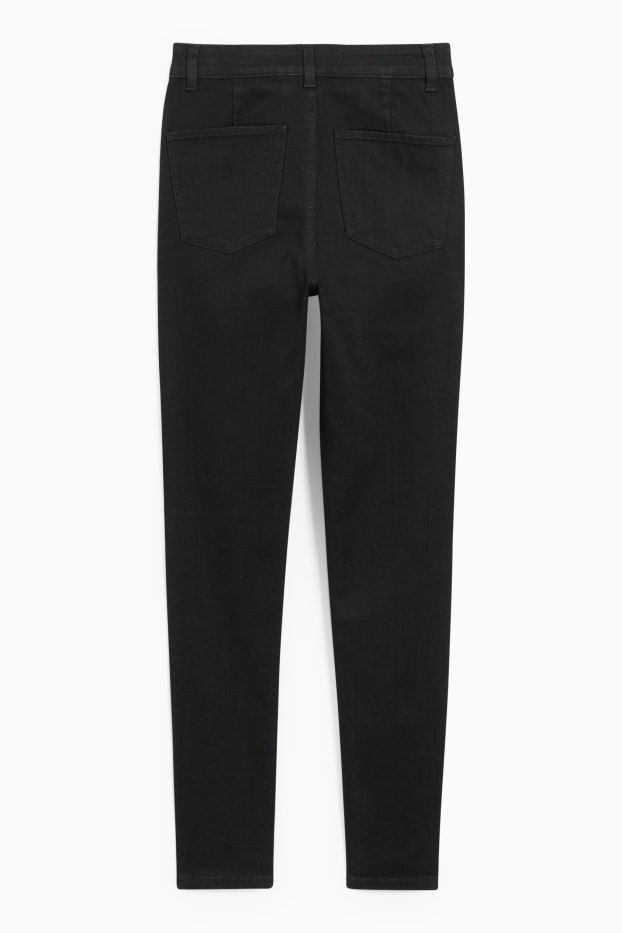 Femmes - Jegging jean - high waist - noir