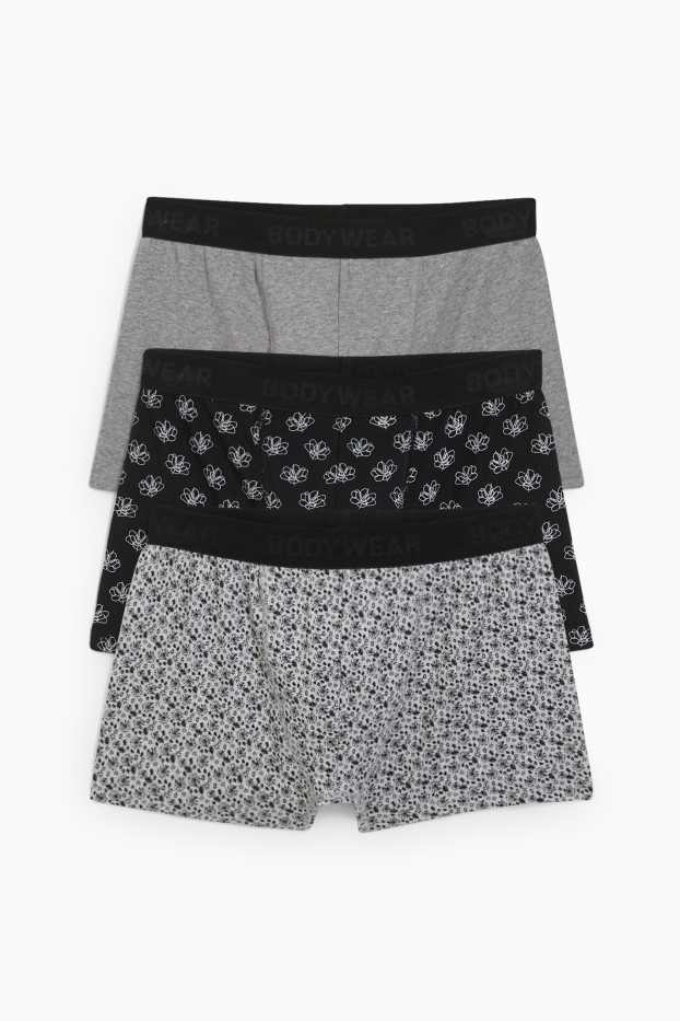 Men - Multipack of 3 - trunks - black