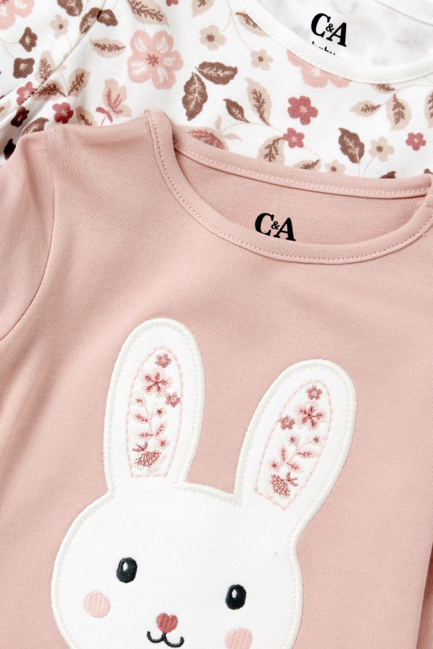 Baby Mädchen - Multipack 2er - Baby-Pyjama - 4 teilig - beige