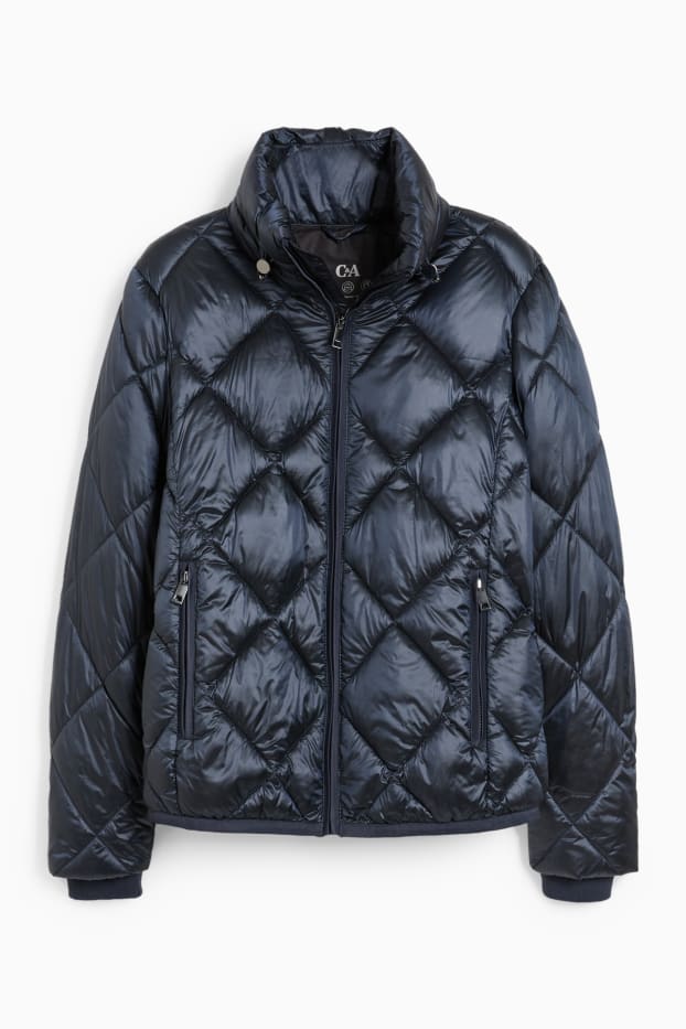 Women - Quilted jacket - dark blue