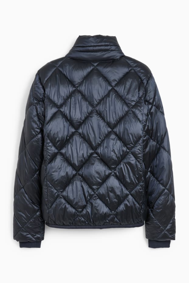 Women - Quilted jacket - dark blue