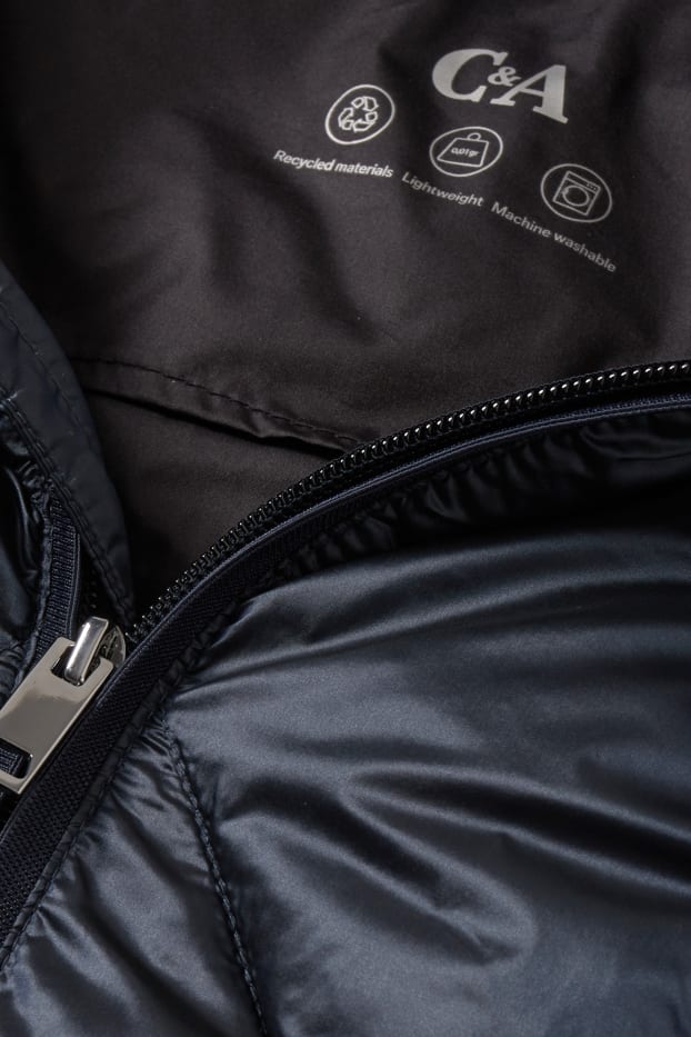 Women - Quilted jacket - dark blue