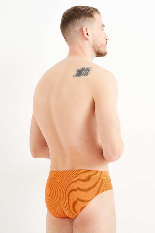 Men - Multipack of 3 - briefs - dark orange