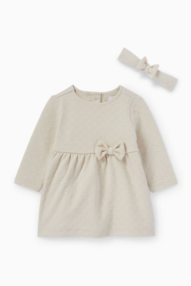 Bébés filles - Ensemble bébé - 2 pièces - beige