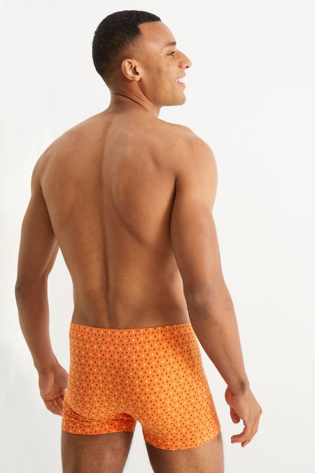 Uomo - Confezione da 3 - boxer aderenti - arancio scuro