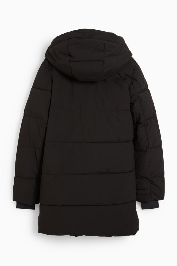 Women - Ski jacket with hood - black