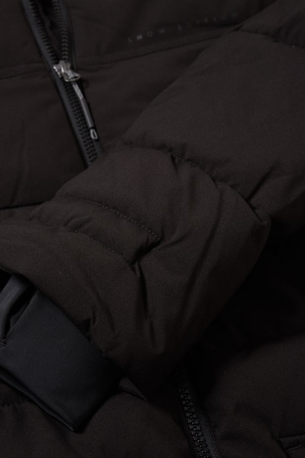 Women - Ski jacket with hood - black