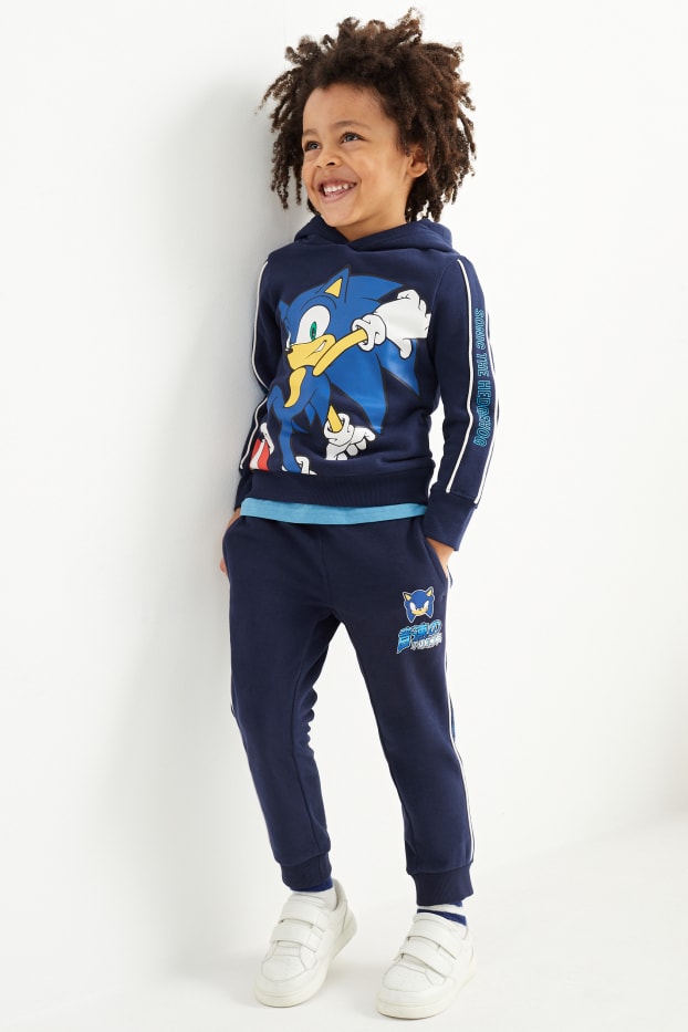 Kinderen: jongens - Sonic - joggingbroek - donkerblauw