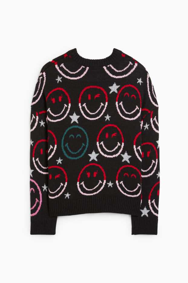 Femmes - Pull - SmileyWorld® - noir