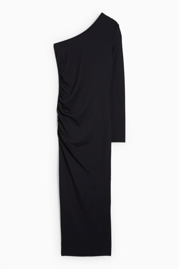Women - One-shoulder dress - black