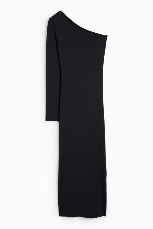 Women - One-shoulder dress - black