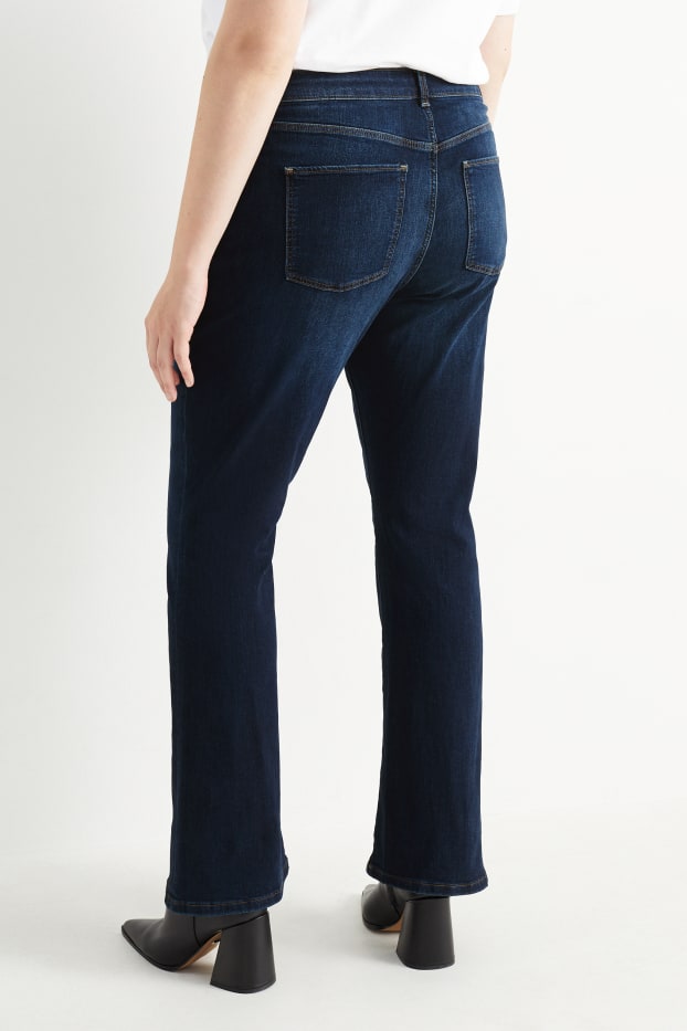 Women - Bootcut jeans - mid-rise waist - LYCRA® - blue denim