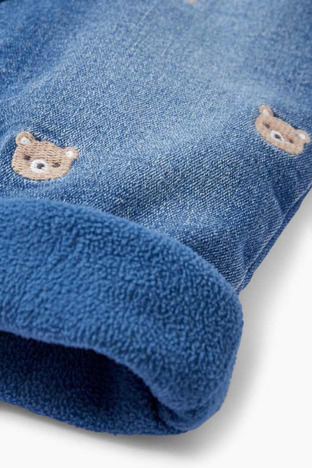 Bebeluși - fete - Jeans bebeluși - cu model - denim-albastru deschis