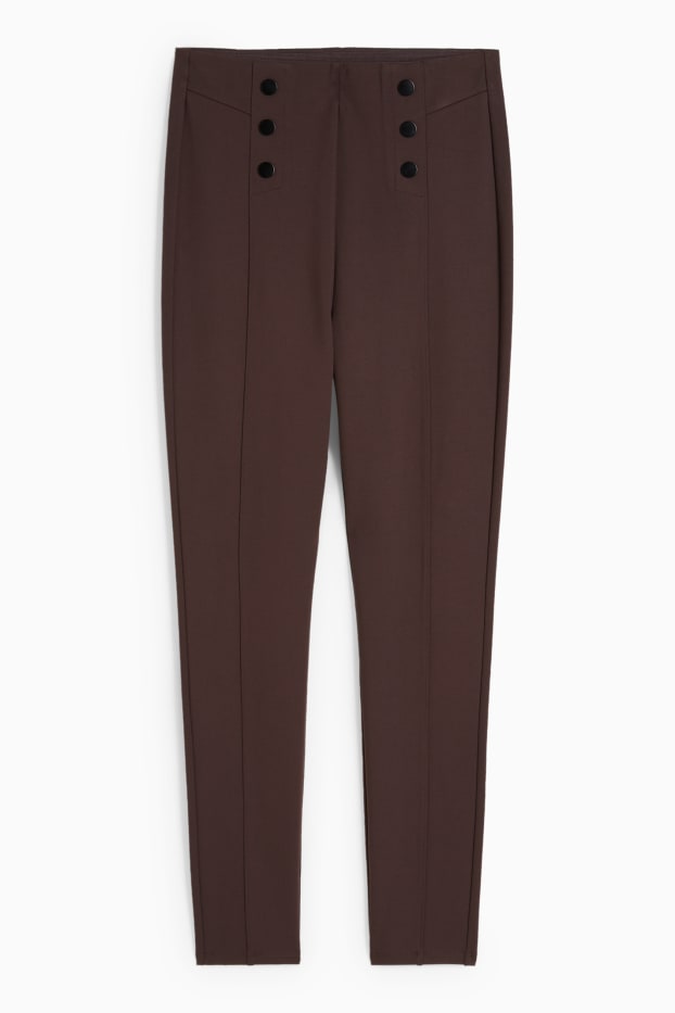 Femmes - Leggings - marron foncé