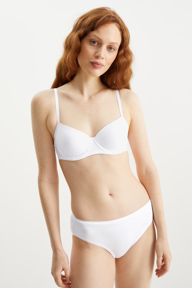 Damen - Multipack 6er - Slip - LYCRA® - weiß