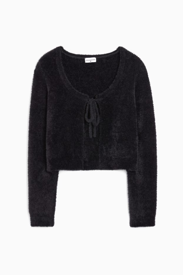 Femei - Bolero tricotat - negru