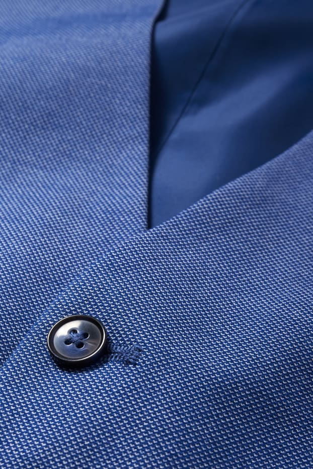 Hommes - Costume à cravate - regular fit - 4 pièces - bleu