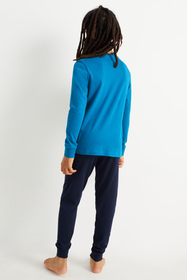 Copii - Băieți - Pokémon - pijama - 2 piese - albastru închis