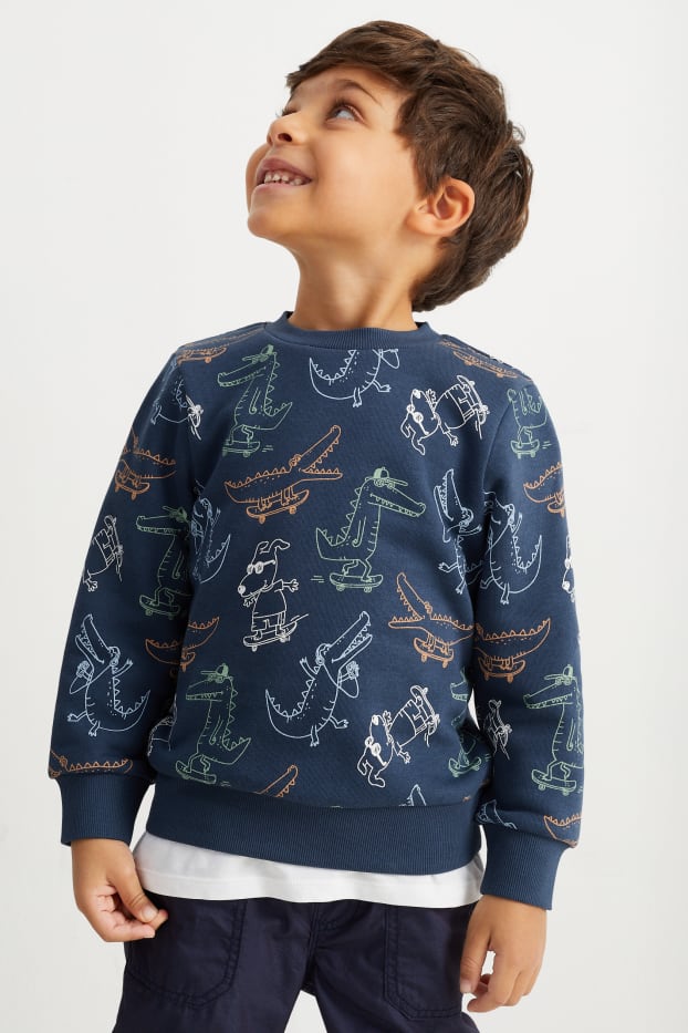 Children Boys - Crocodile - sweatshirt - dark blue