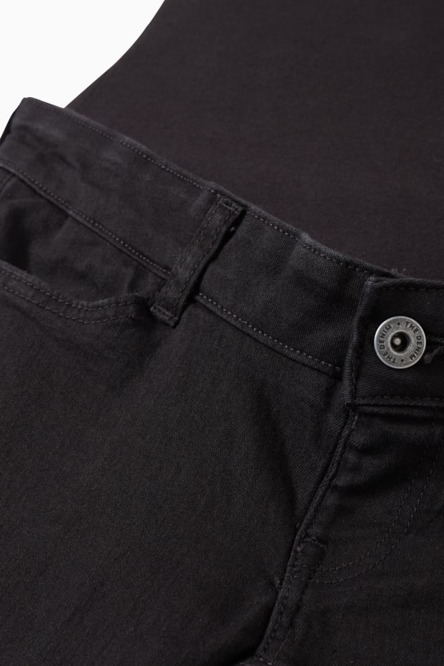Damen - Umstandsjeans - Skinny Jeans - schwarz