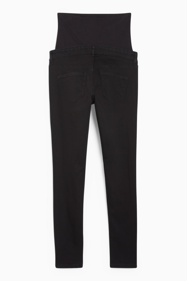 Damen - Umstandsjeans - Skinny Jeans - schwarz