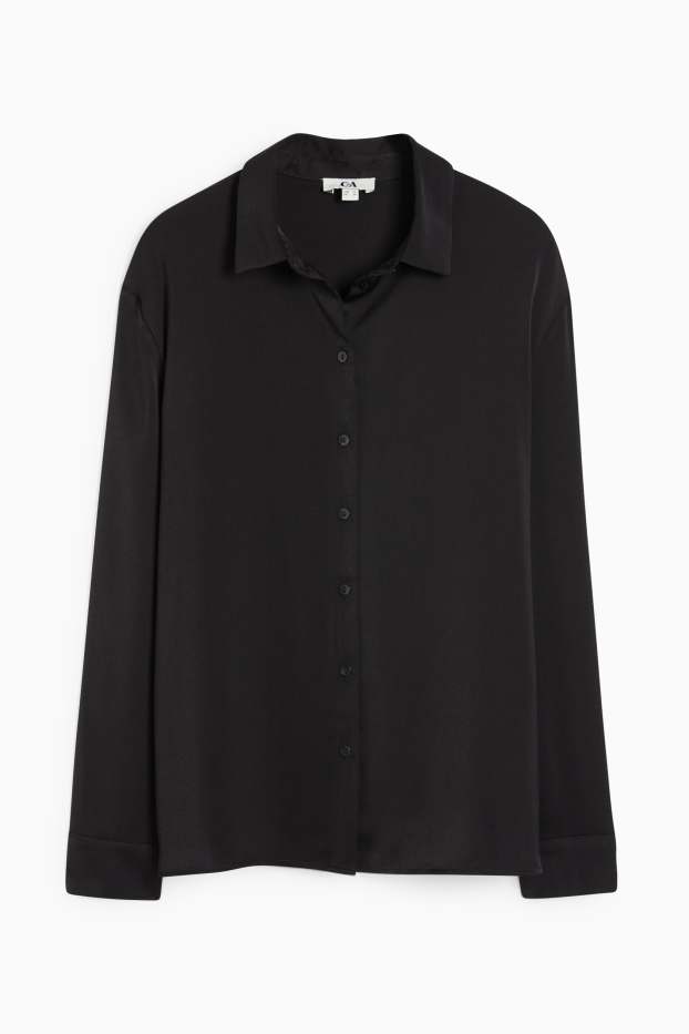 Dames - Business-blouse - zwart