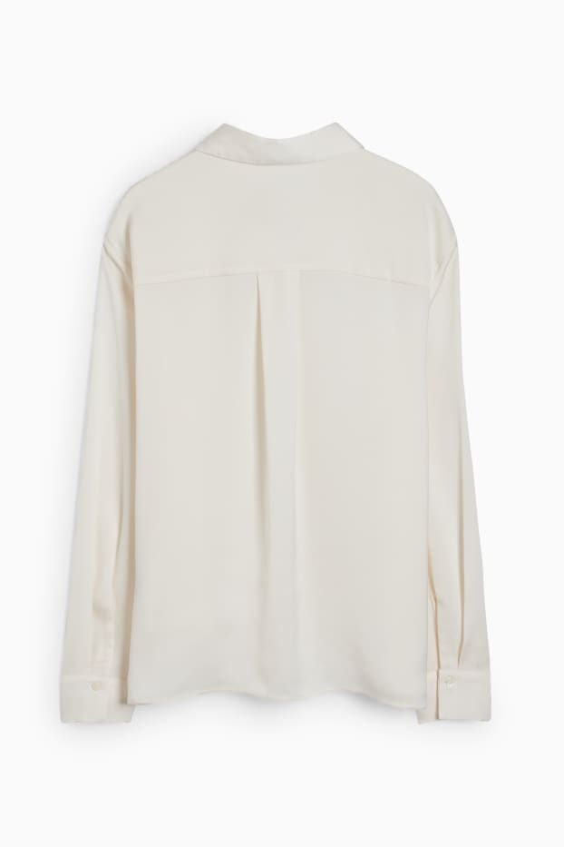 Damen - Business-Bluse - weiß