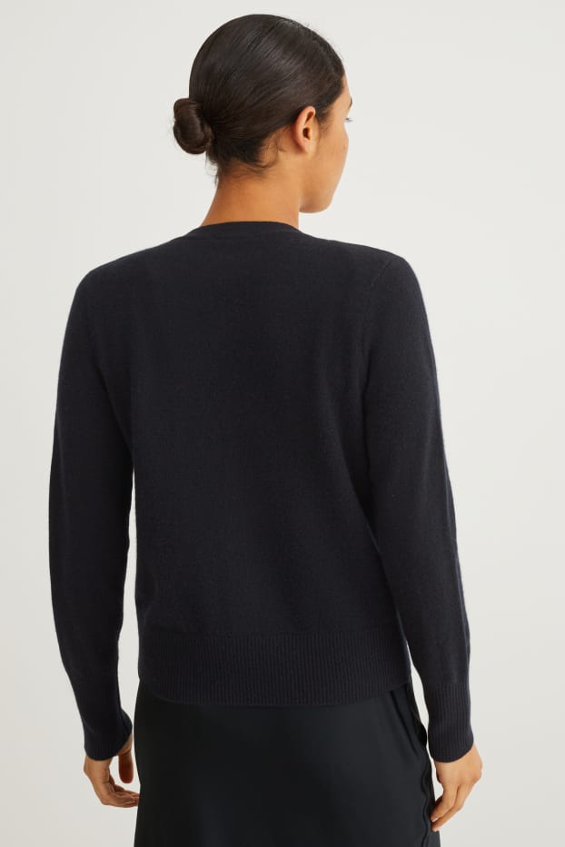 Women - Cashmere cardigan - black
