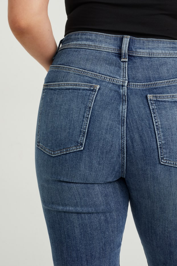 Femei - Straight jeans - talie înaltă - denim-albastru deschis