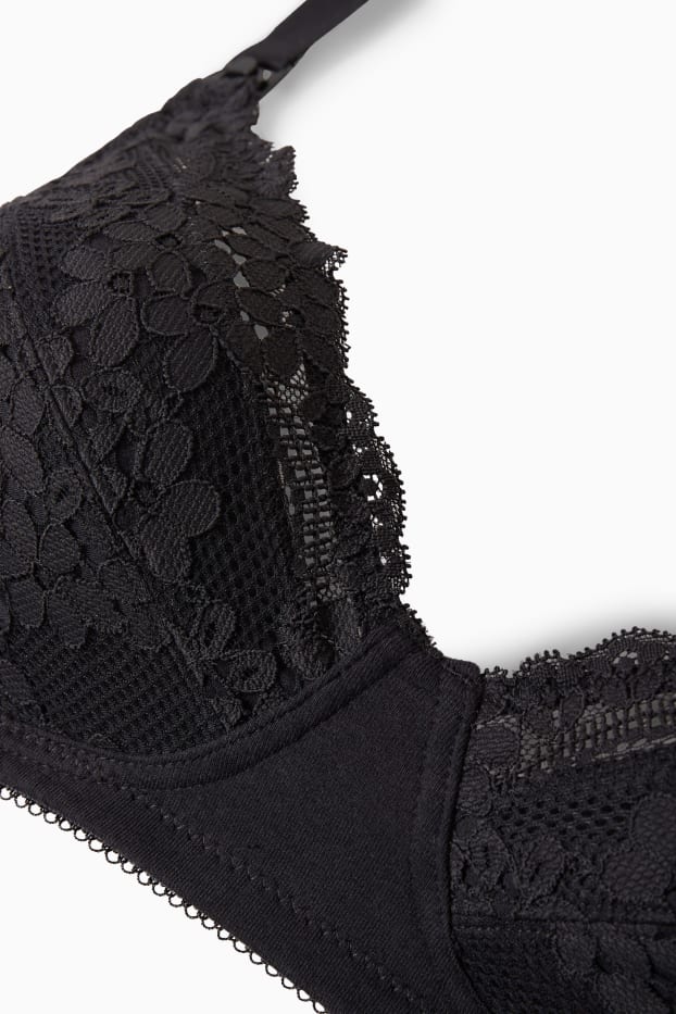 Dámské - Kojící podprsenka bez kostic - černá