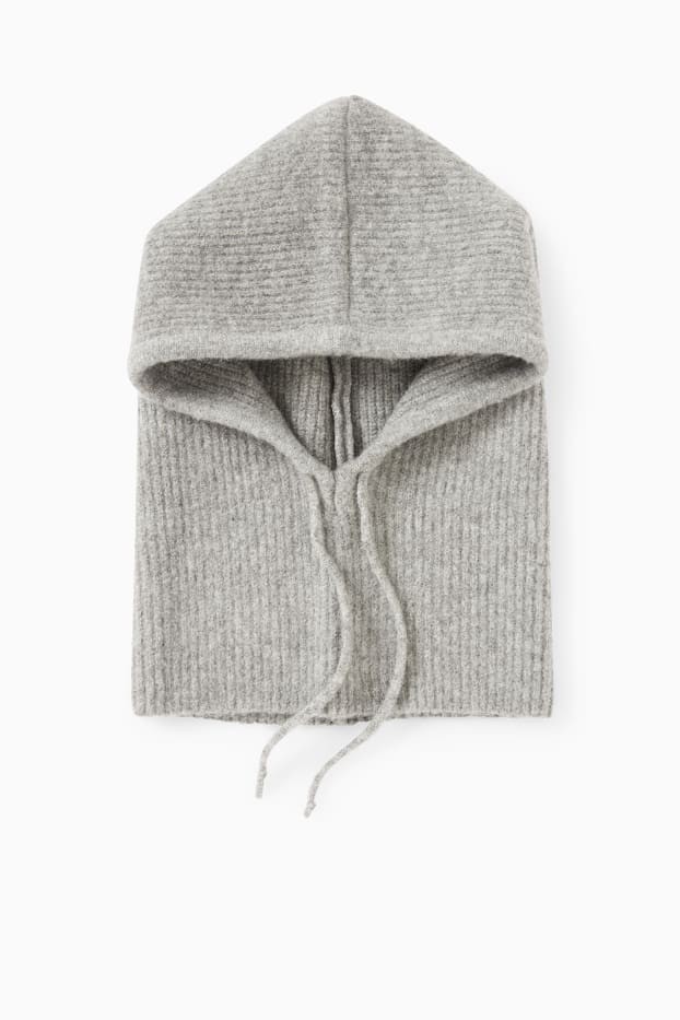 Damen - Balaclava - grau