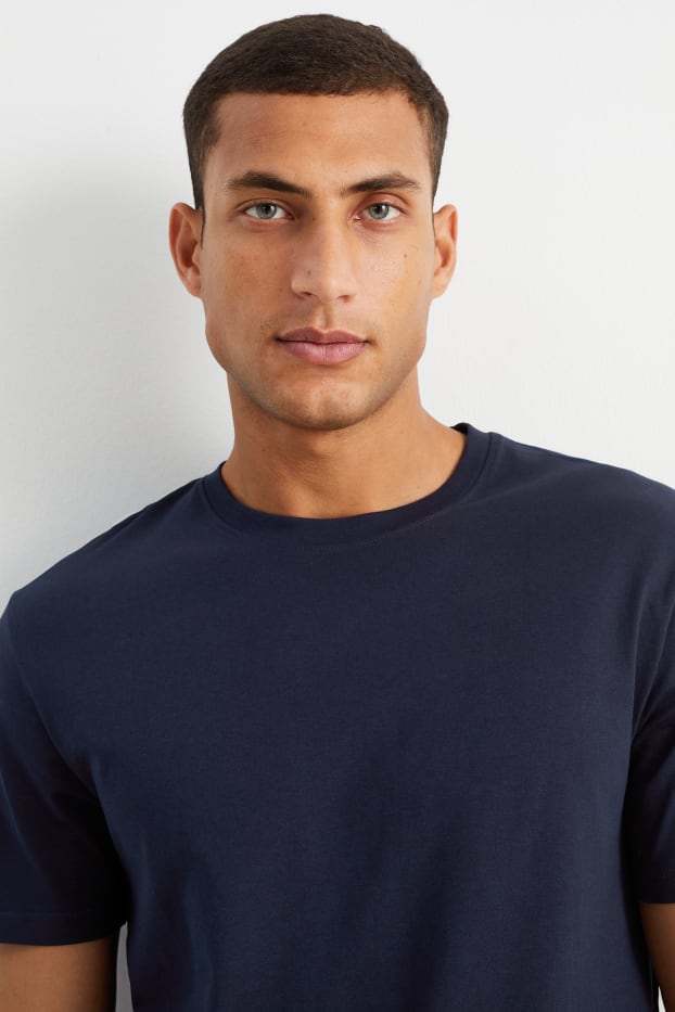 Bărbați - Tricou - regular fit - albastru închis