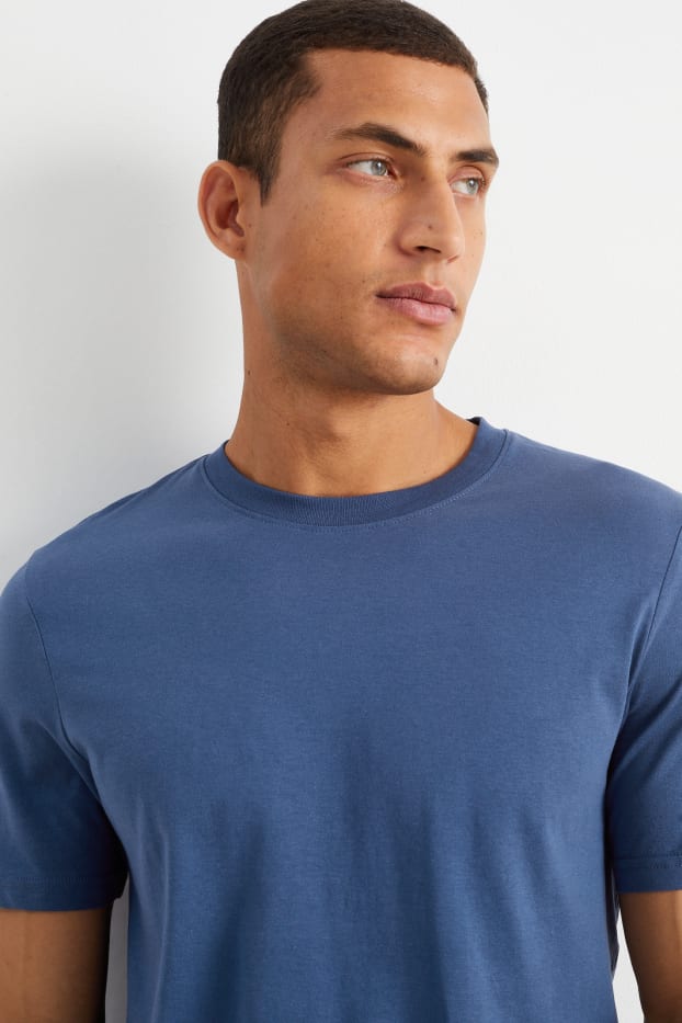 Uomo - T-shirt - blu