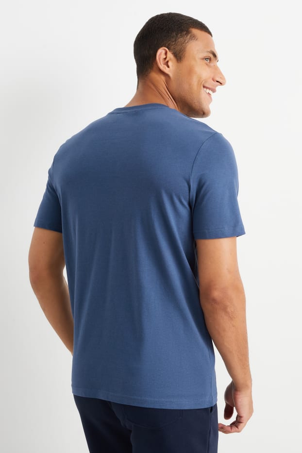 Uomo - T-shirt - blu