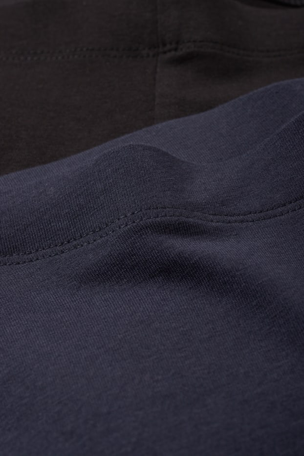 Damen - Multipack 2er - Basic-Leggings - dunkelblau