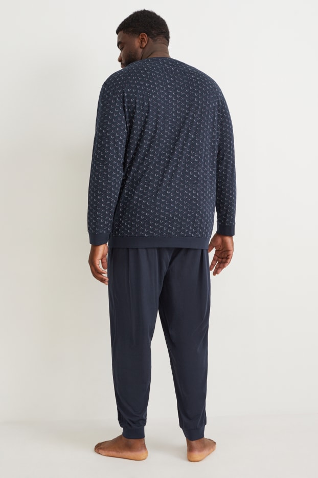 Herren - Pyjama - dunkelblau