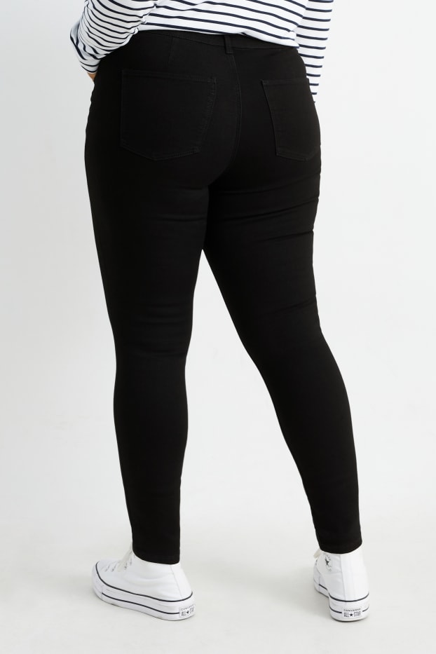 Femei - Jegging jeans - talie înaltă - negru