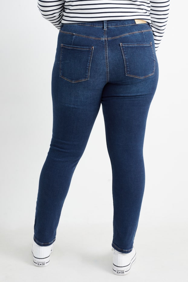Femei - Slim jeans - talie înaltă - jeans modelatori - LYCRA® - denim-albastru
