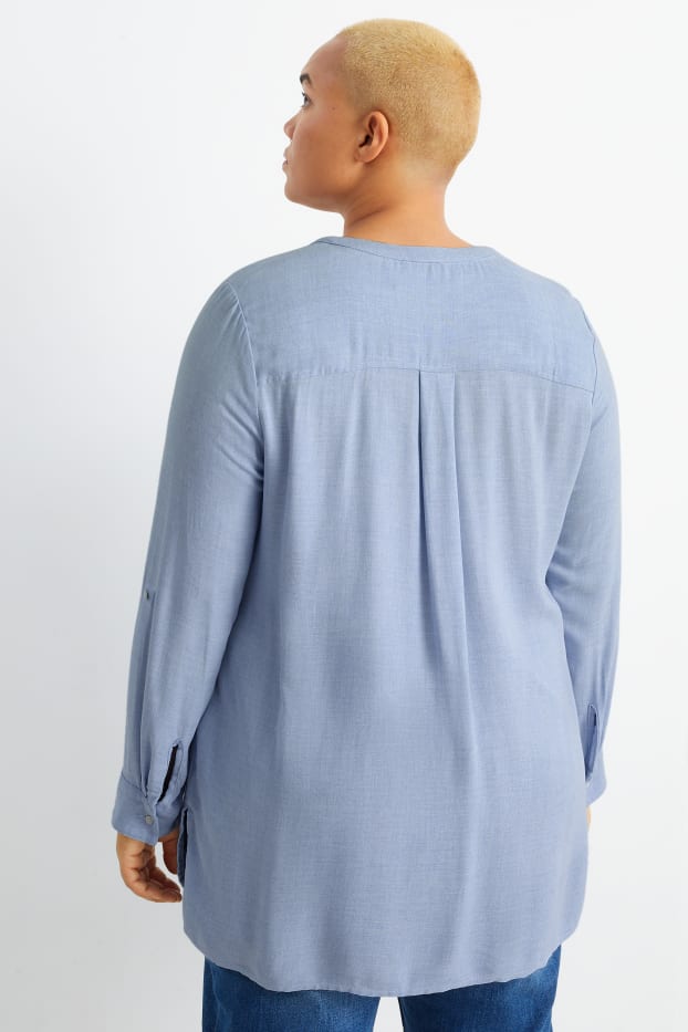 Damen - Bluse - hellblau