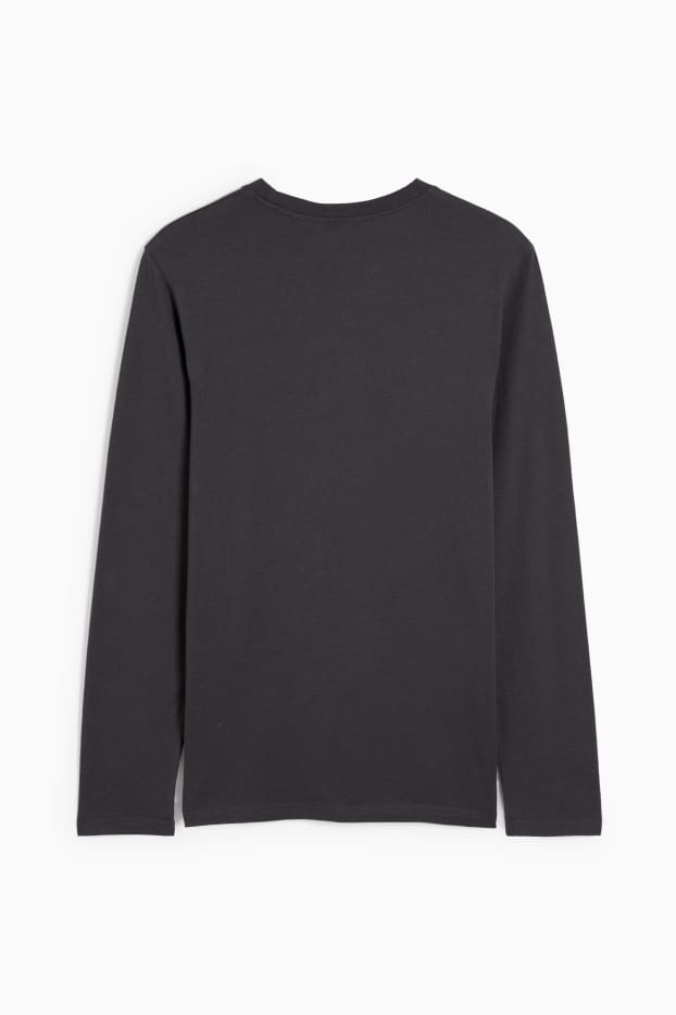 Uomo - Maglia a maniche lunghe - grigio scuro