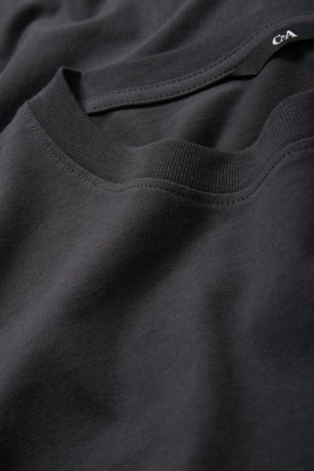 Uomo - Maglia a maniche lunghe - grigio scuro