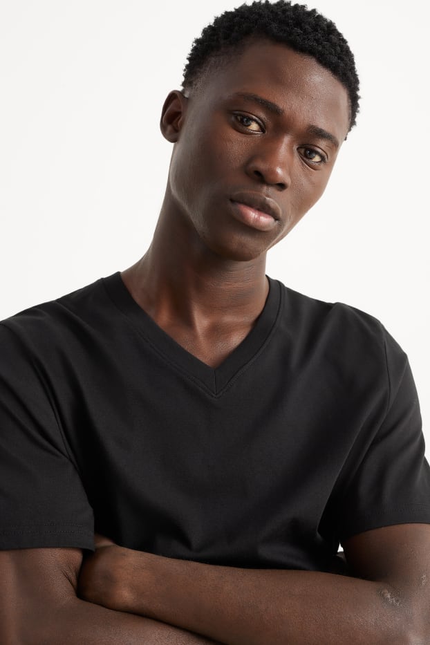 Uomo - T-shirt - regular fit  - nero