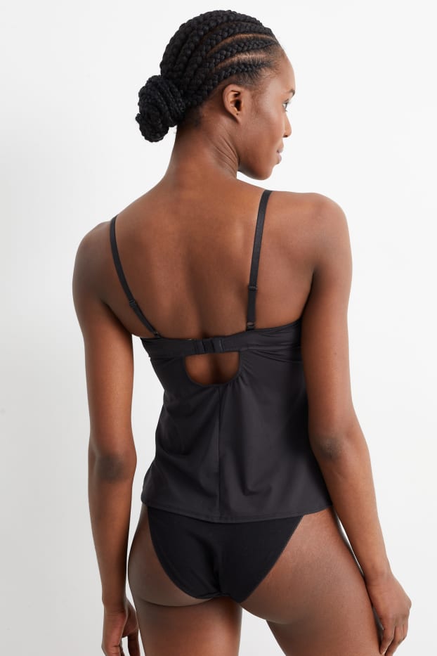 Donna - Top con reggiseno - nero