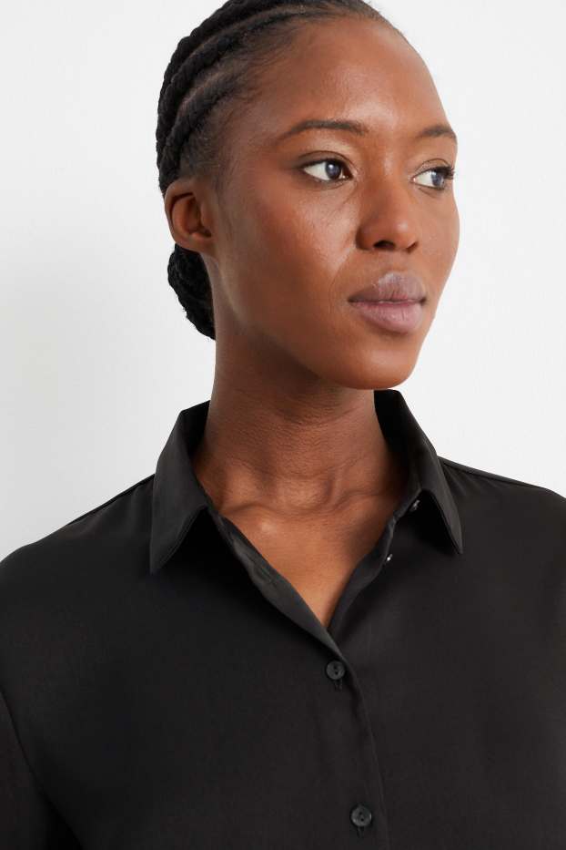 Dames - Business-blouse - zwart