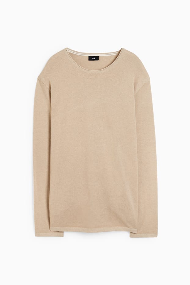 Herren - Pullover - beige