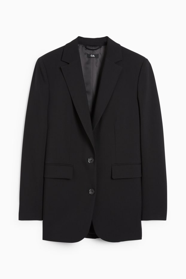 Femmes - Blazer long oversize - noir