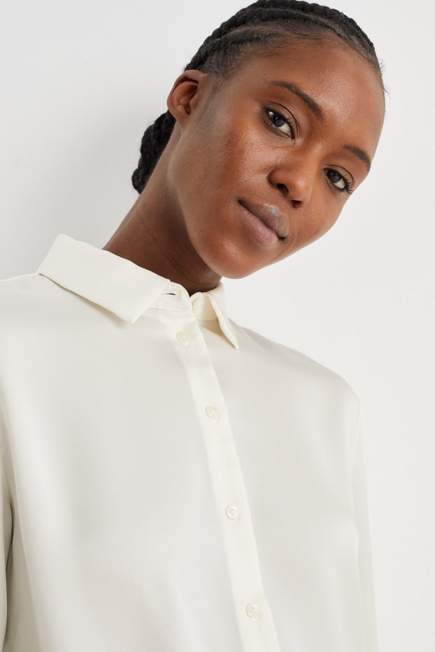 Damen - Business-Bluse - weiß