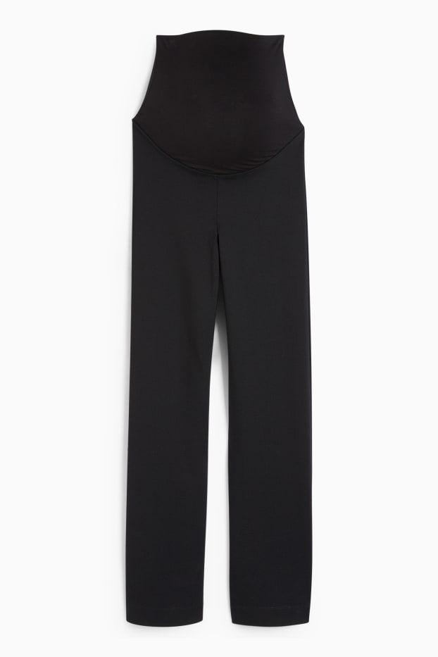 Damen - Jersey-Umstandshose - schwarz