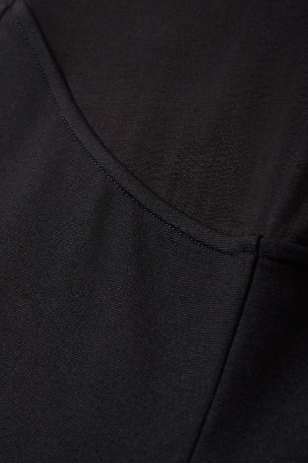 Damen - Jersey-Umstandshose - schwarz